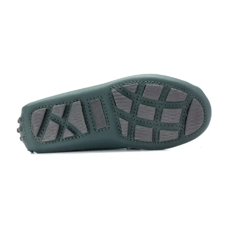 2582 - Green Sahara Girls Mocassin Loafer