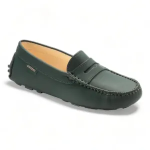 2582 - Green Sahara Girls Mocassin Loafer