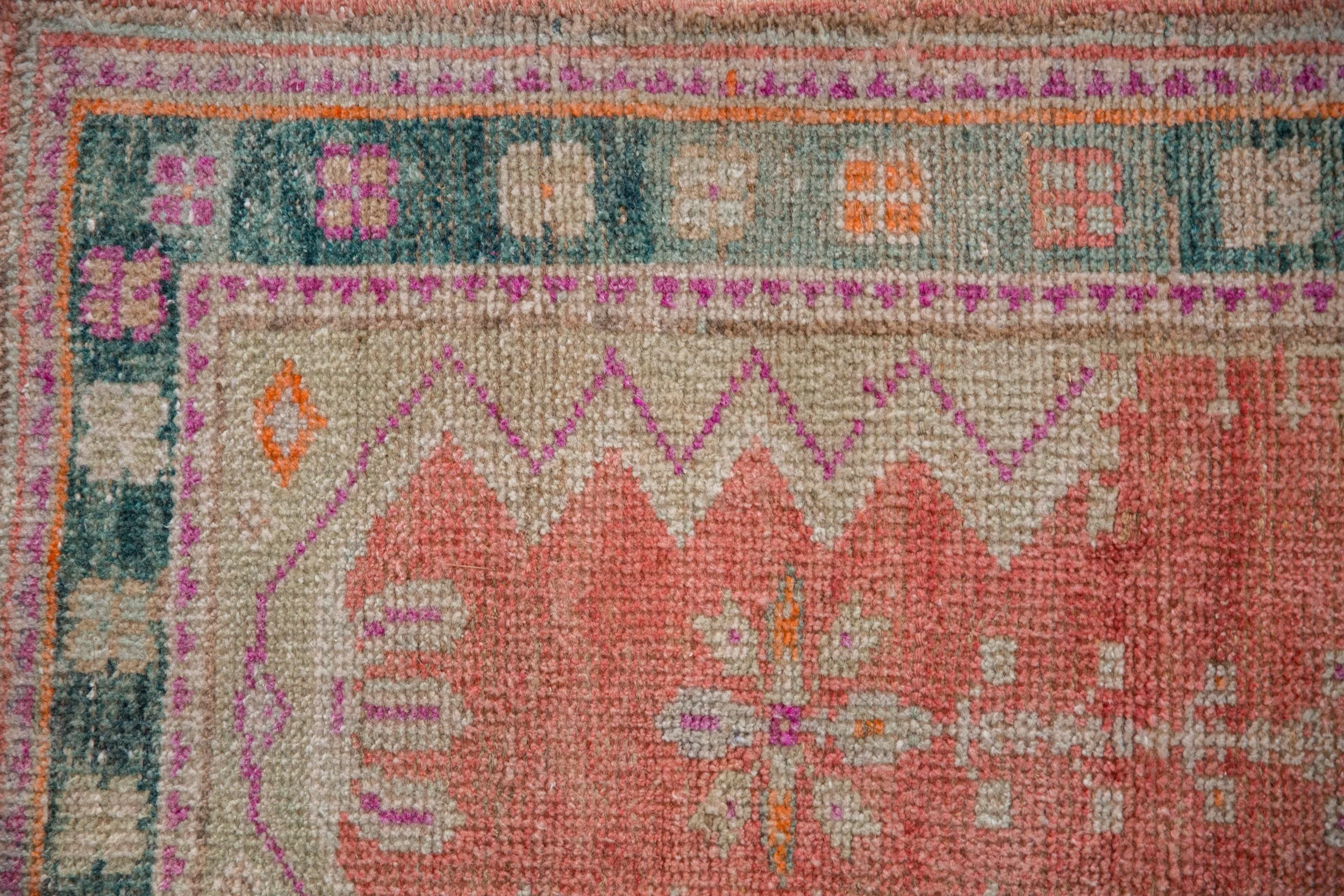 2x3.5 Vintage Distressed Oushak Rug