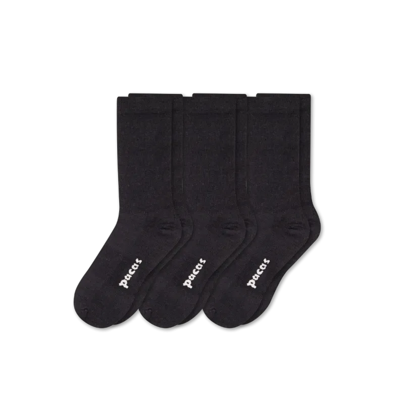 3 Pack - Women's Light-Weight Crew Pacas Socks