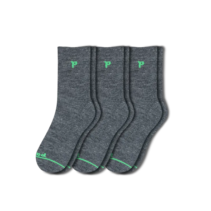 3 Pack - Women's Light-Weight Crew Pacas Socks