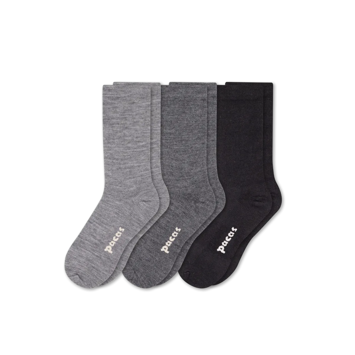 3 Pack - Women's Light-Weight Crew Pacas Socks