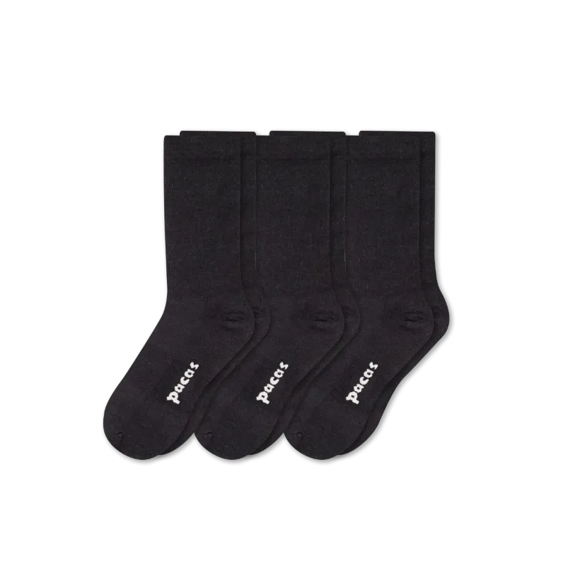 3 Pack - Women's Light-Weight Crew Pacas Socks