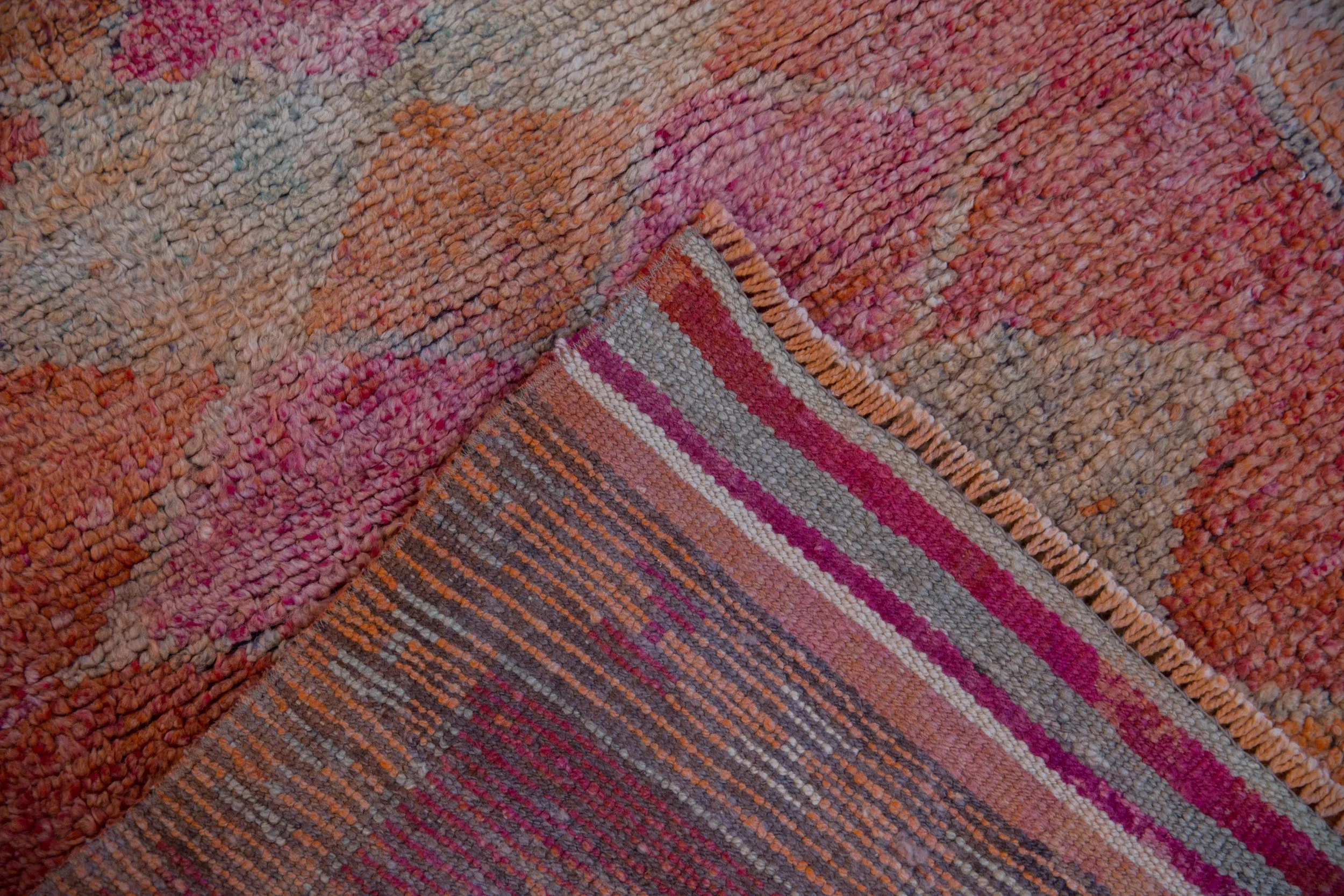 3.5x10 Vintage Distressed Kurd Rug Runner