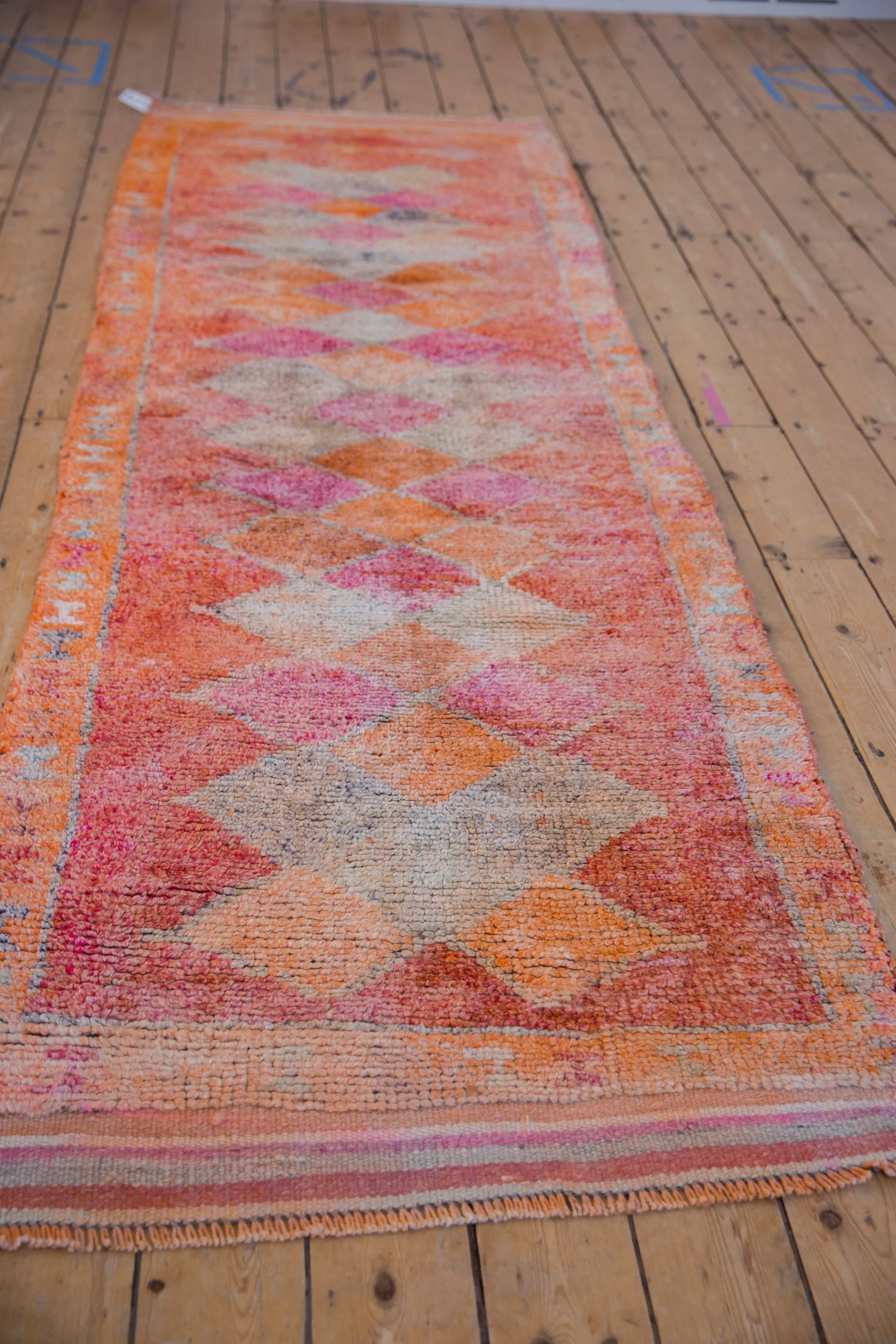 3.5x10 Vintage Distressed Kurd Rug Runner