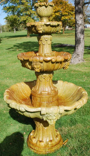 4 Tier Lion Fountain