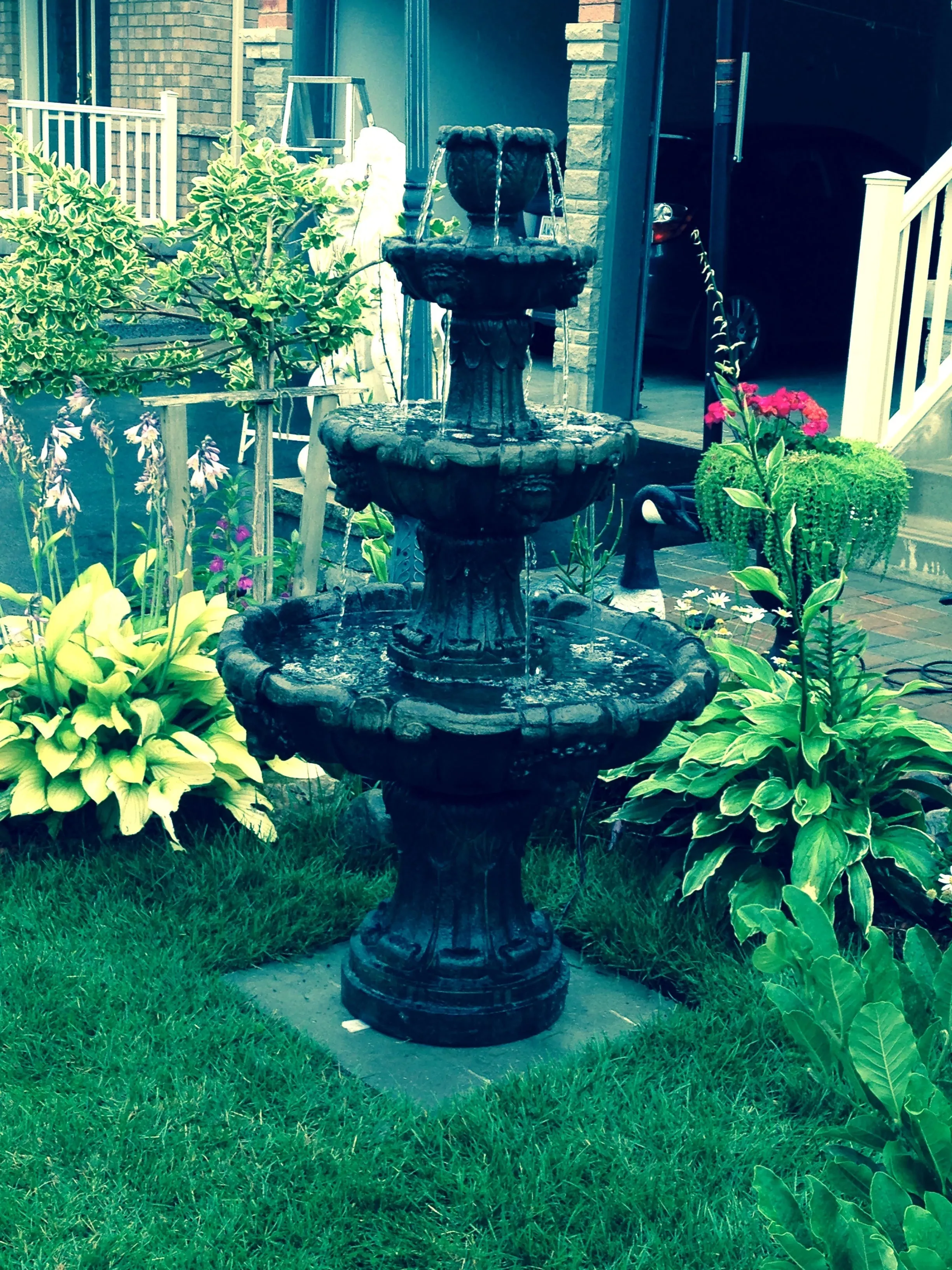 4 Tier Lion Fountain