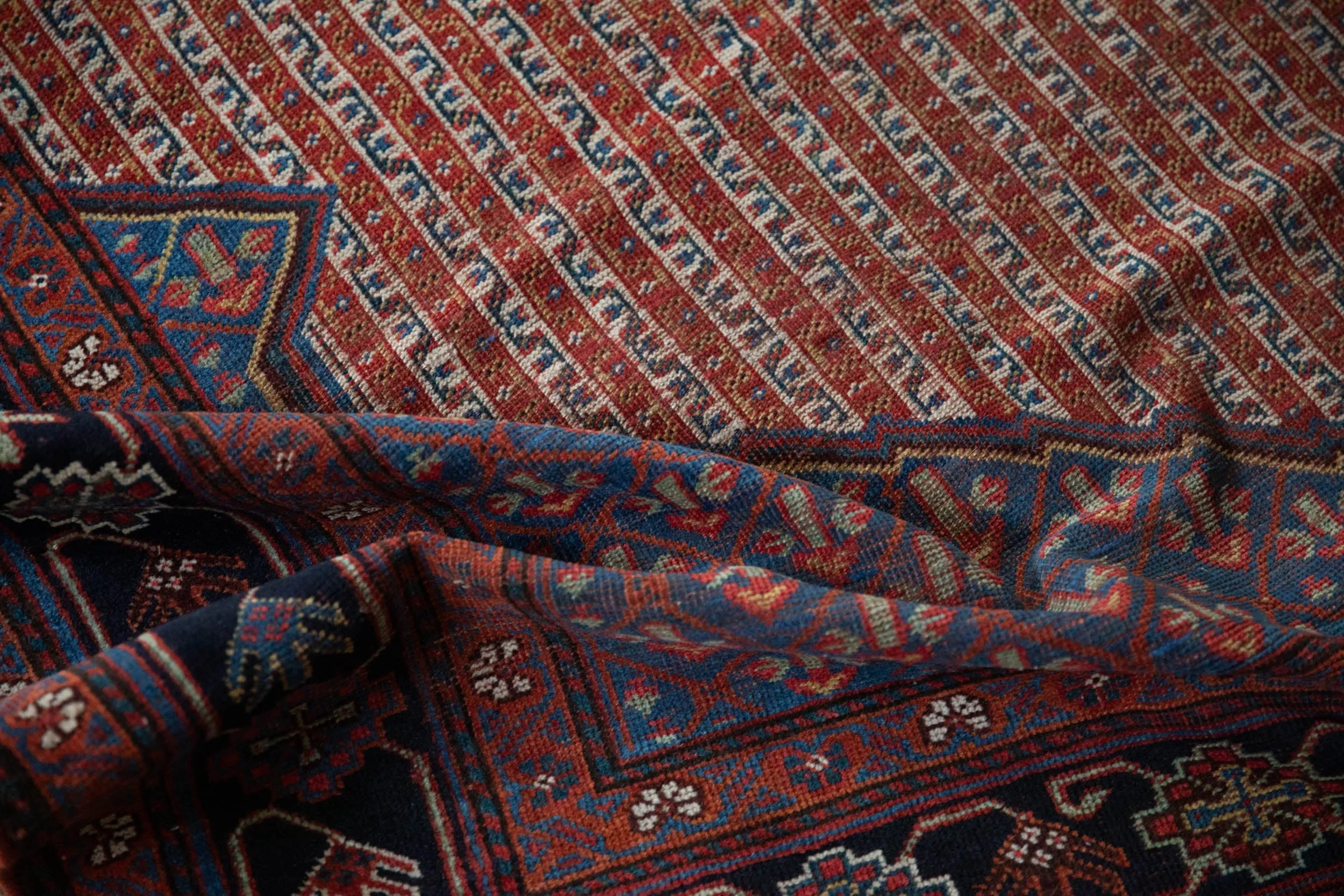 6.5x13.5 Antique Qashqai Rug Runner
