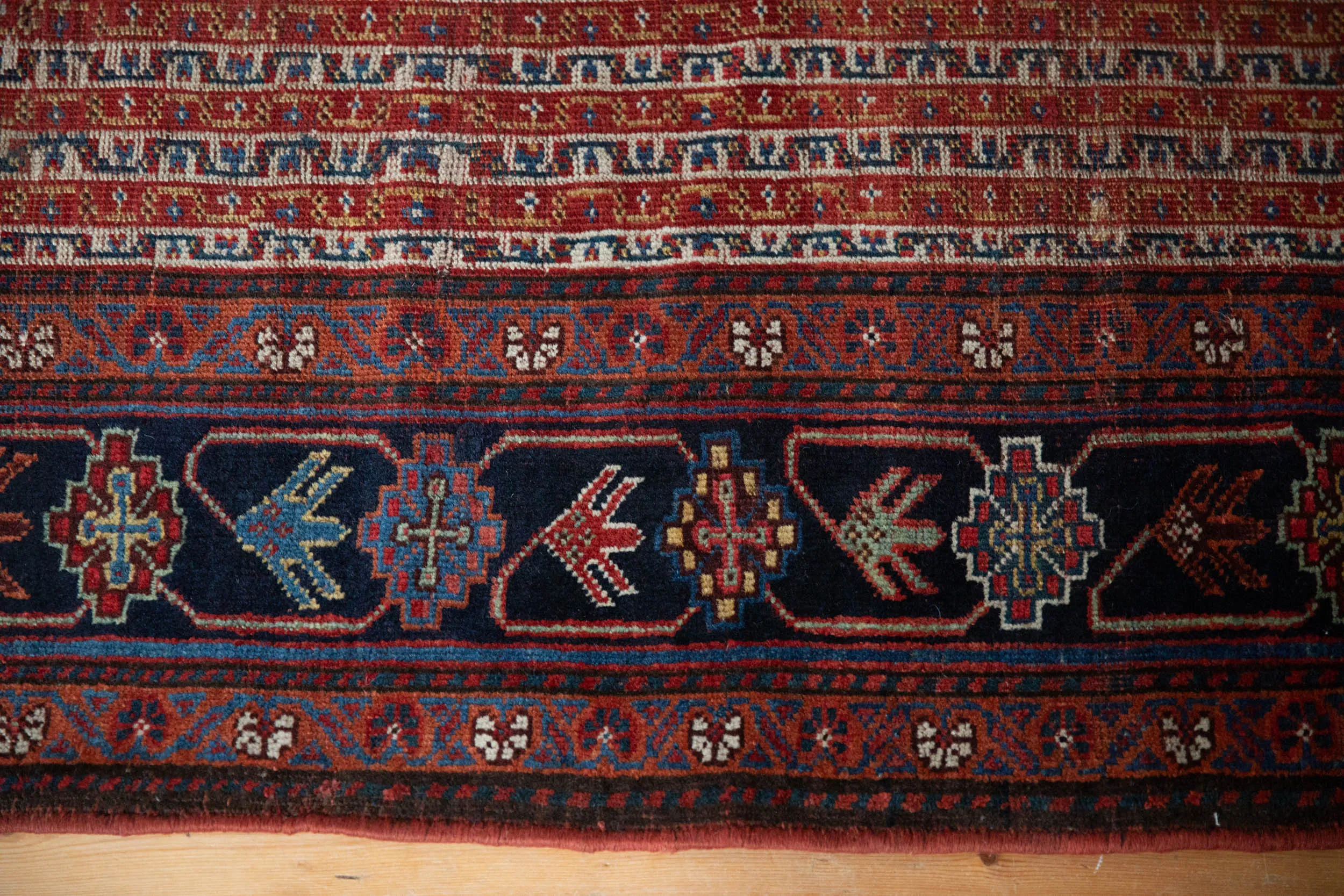 6.5x13.5 Antique Qashqai Rug Runner