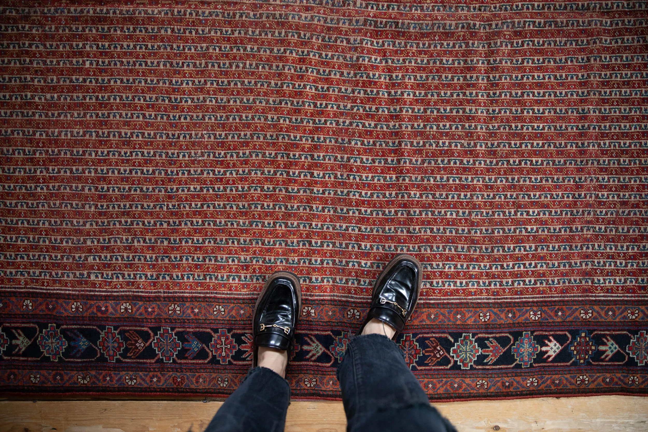 6.5x13.5 Antique Qashqai Rug Runner