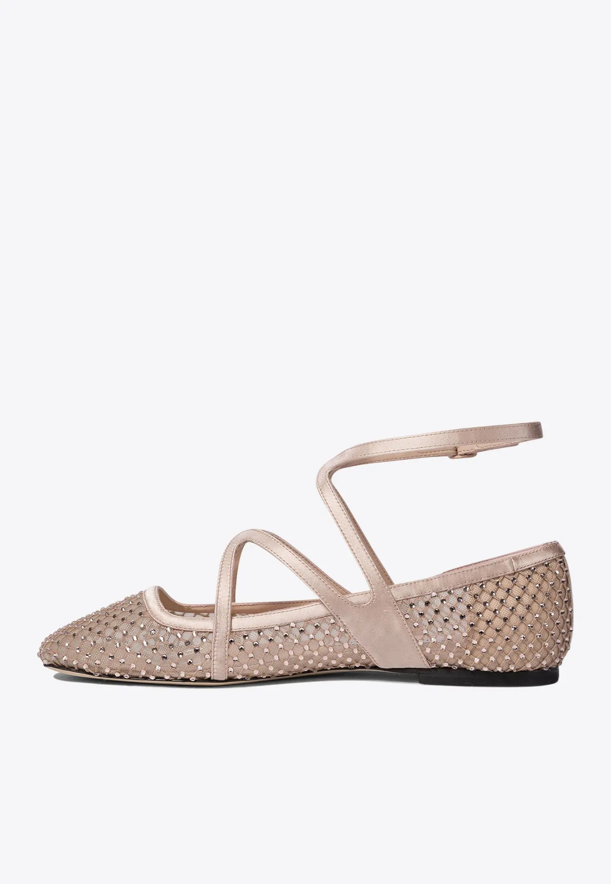 Astoria Crystal-Embellished Ballet Flats