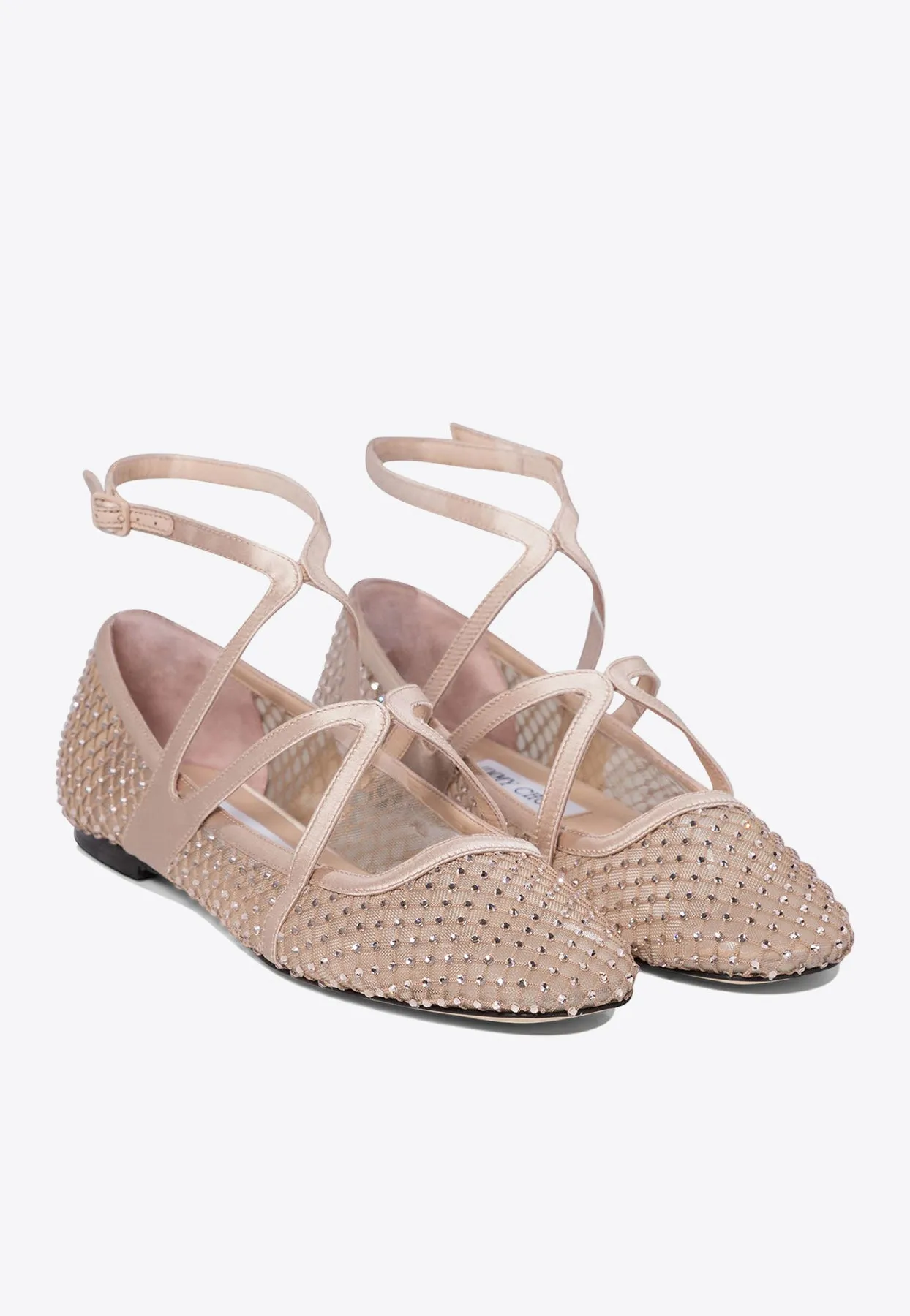 Astoria Crystal-Embellished Ballet Flats