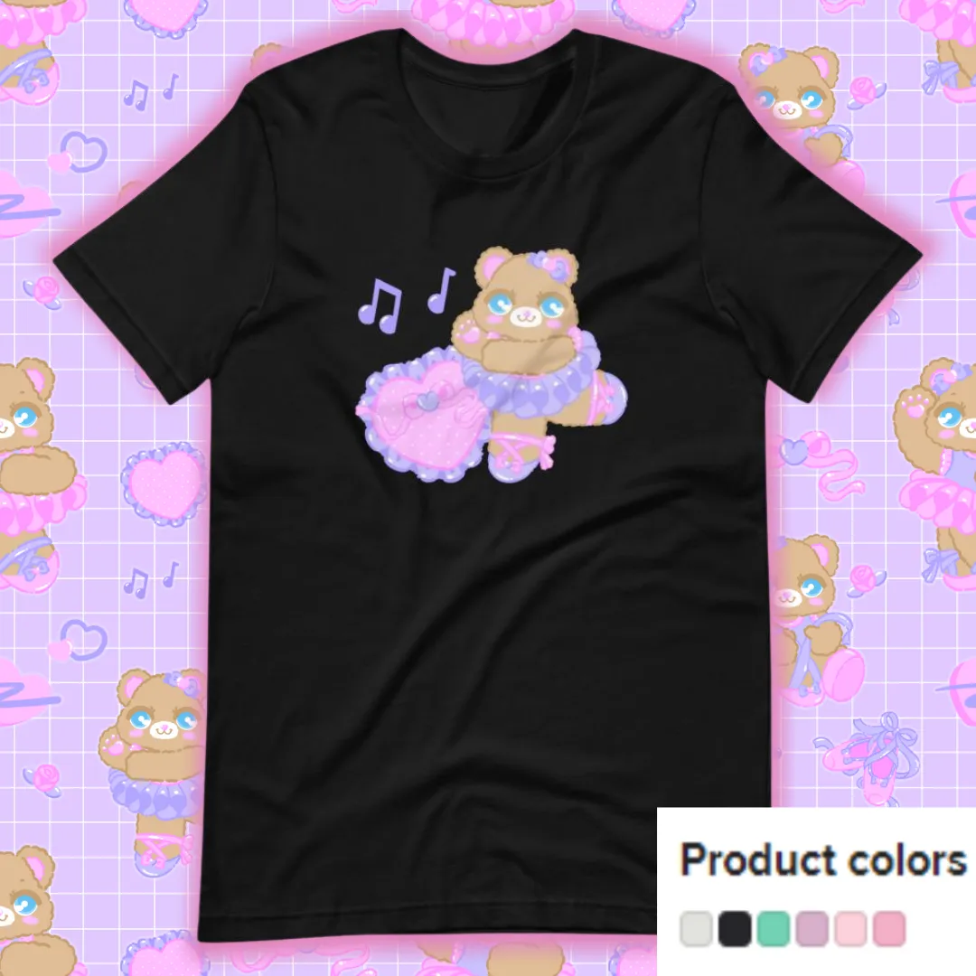 Ballerina Bear Short-Sleeve Unisex T-Shirt