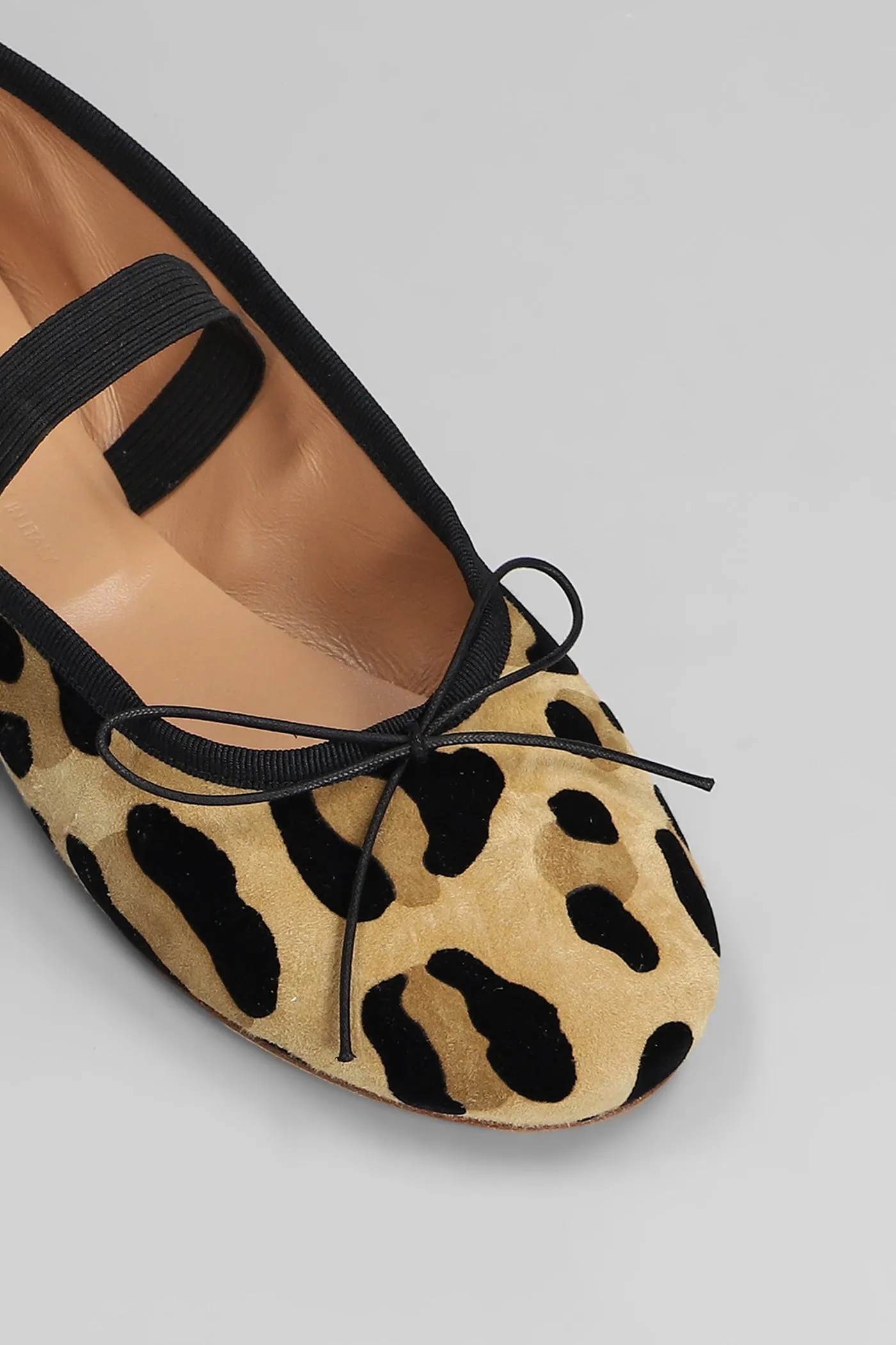 Ballet flats in Animalier pony skin