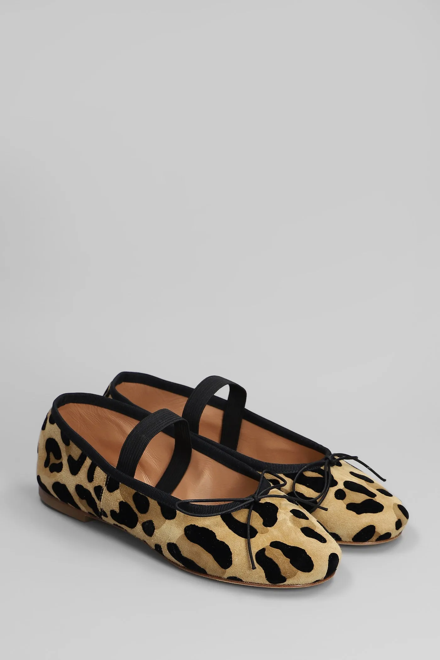 Ballet flats in Animalier pony skin