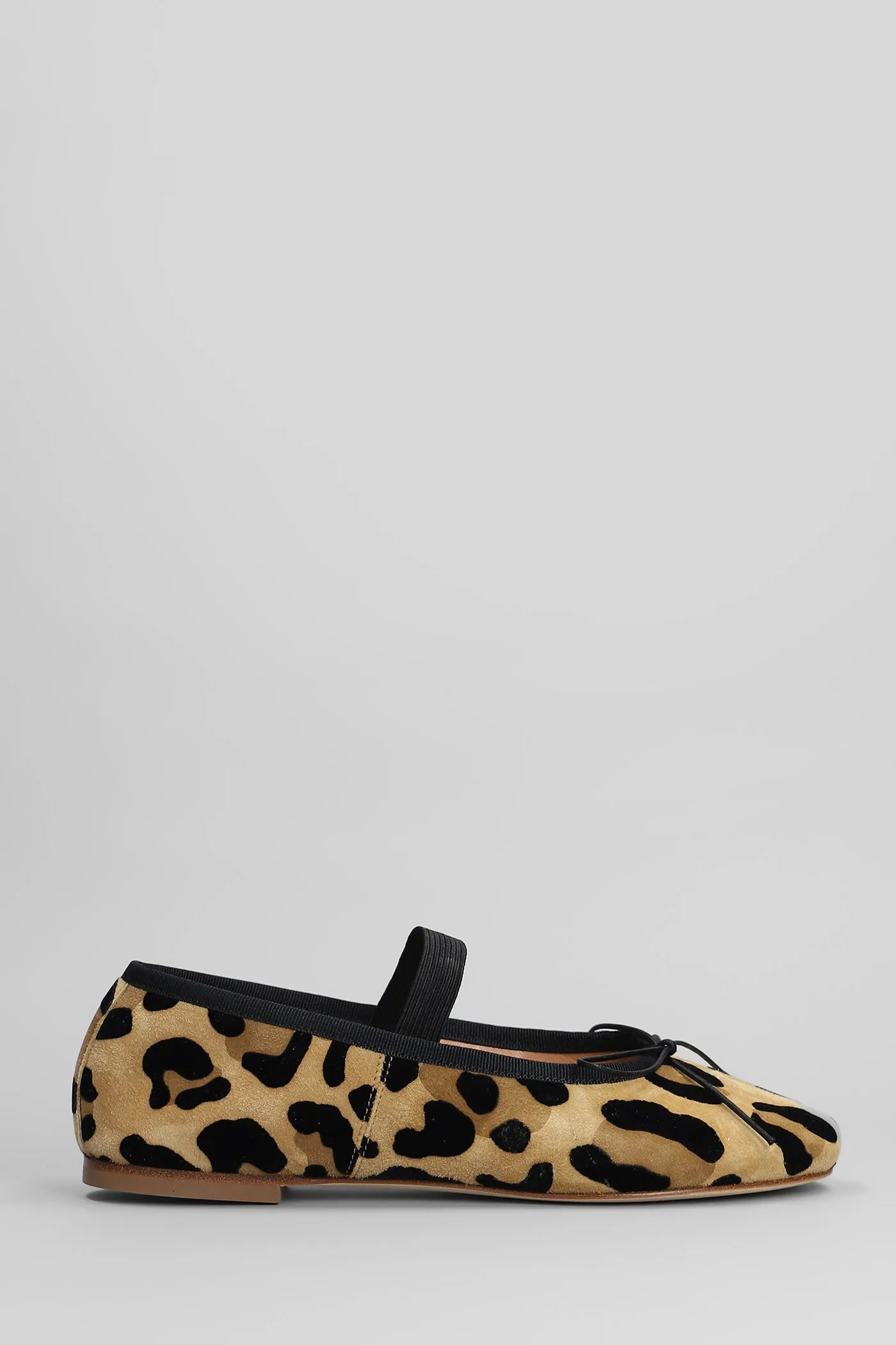 Ballet flats in Animalier pony skin