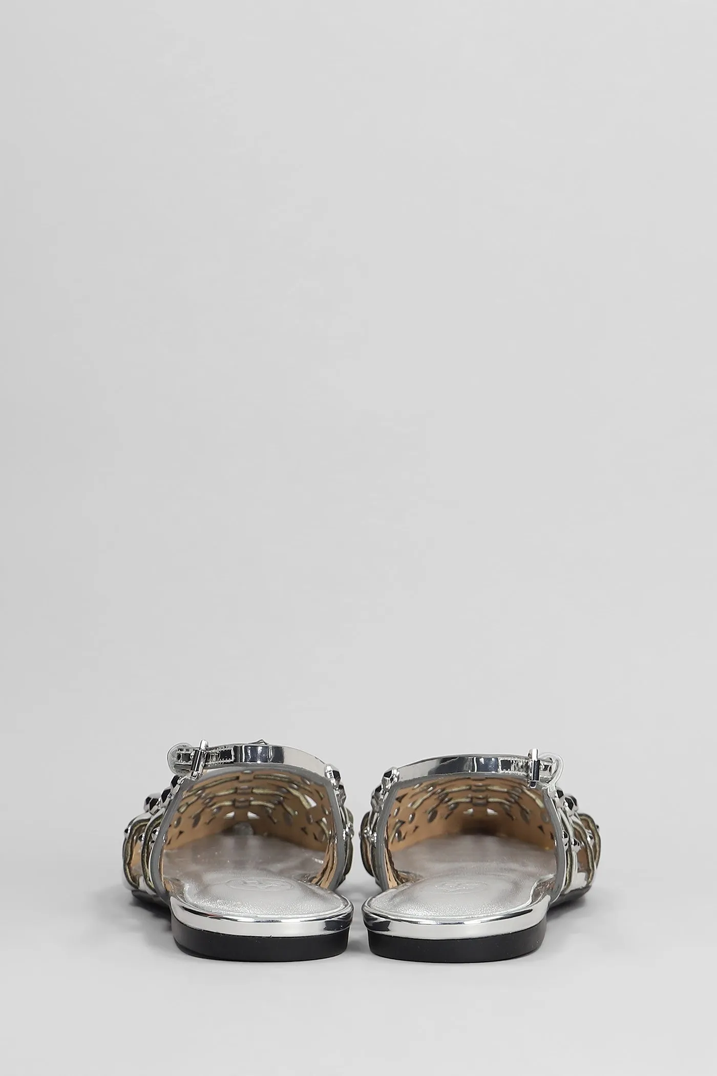 Bazaar Ballet flats in silver leather