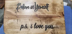 Believe in Yourself OOAK Liveslab art Mom decor