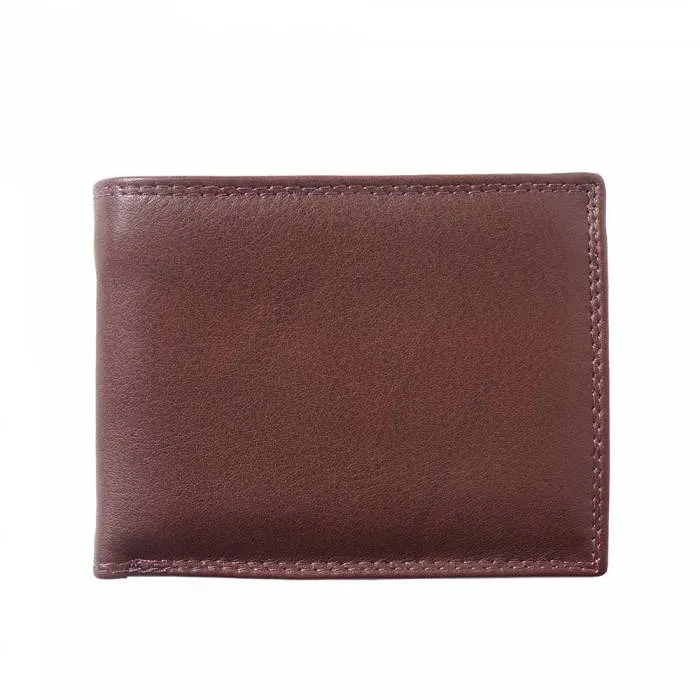 Bi-Fold Wallet with Double Flip-up Flaps