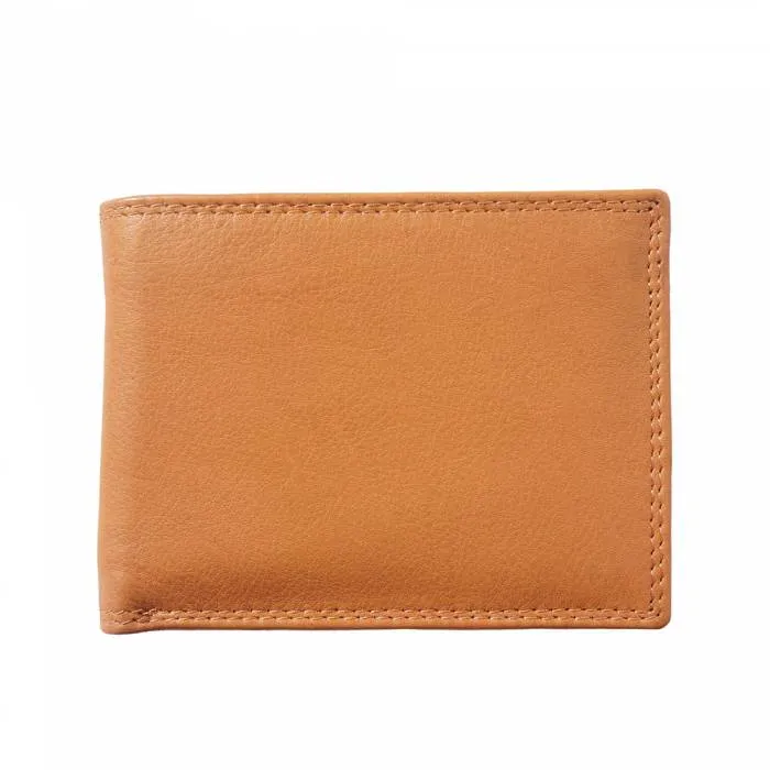Bi-Fold Wallet with Double Flip-up Flaps