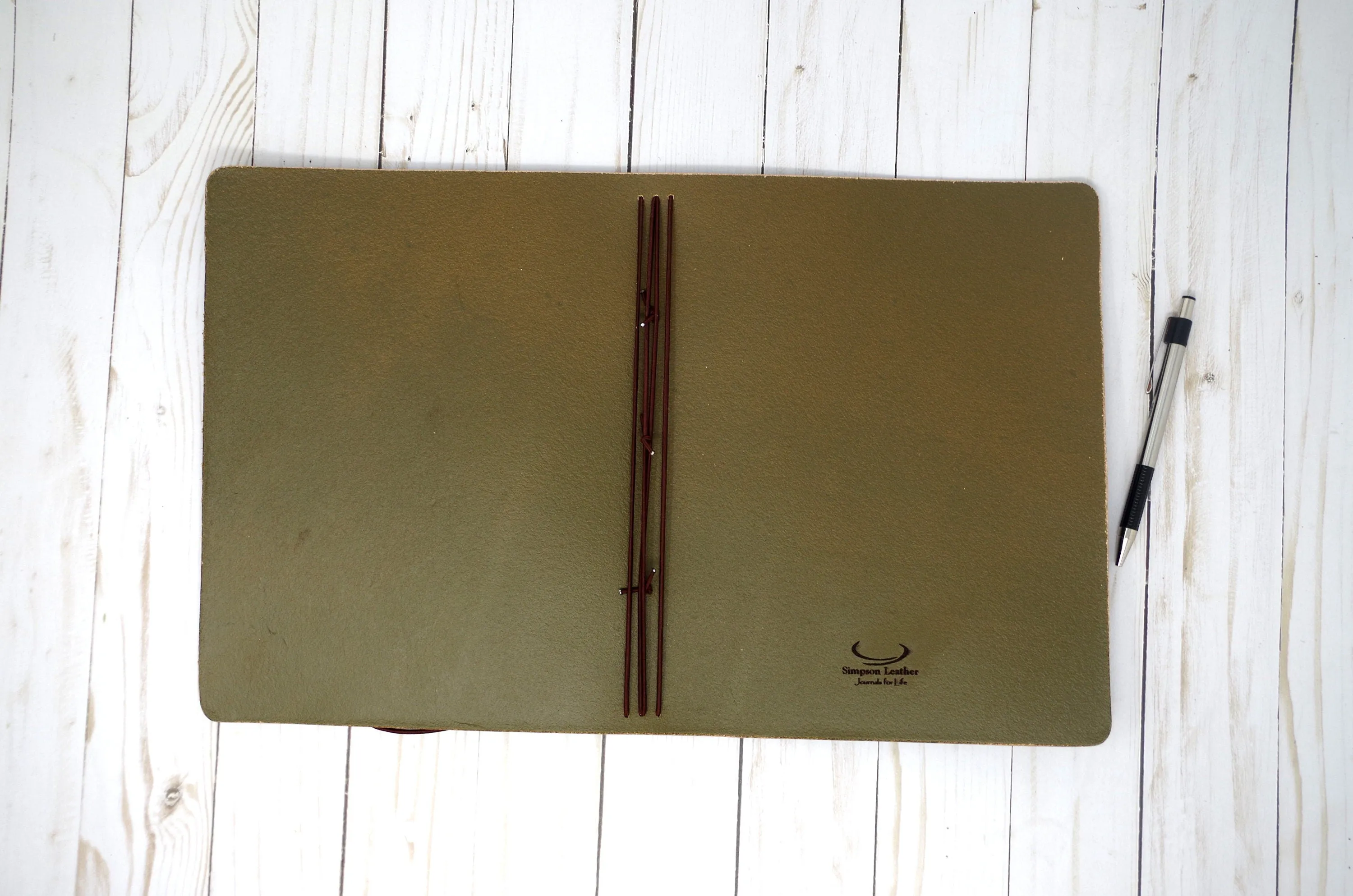 BIG Willow Leaf Harness Composition Cover | Full Grain Leather Journal Cover | Fits 7.5" x 9.5" inserts