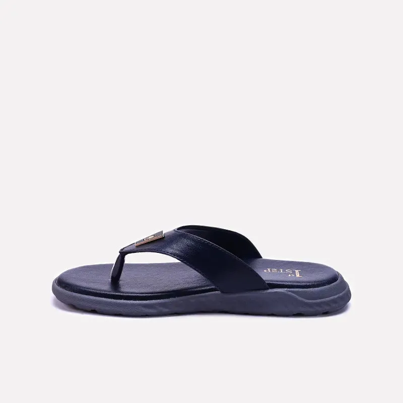 Blue Comfy Leather Flip Flops 0151043