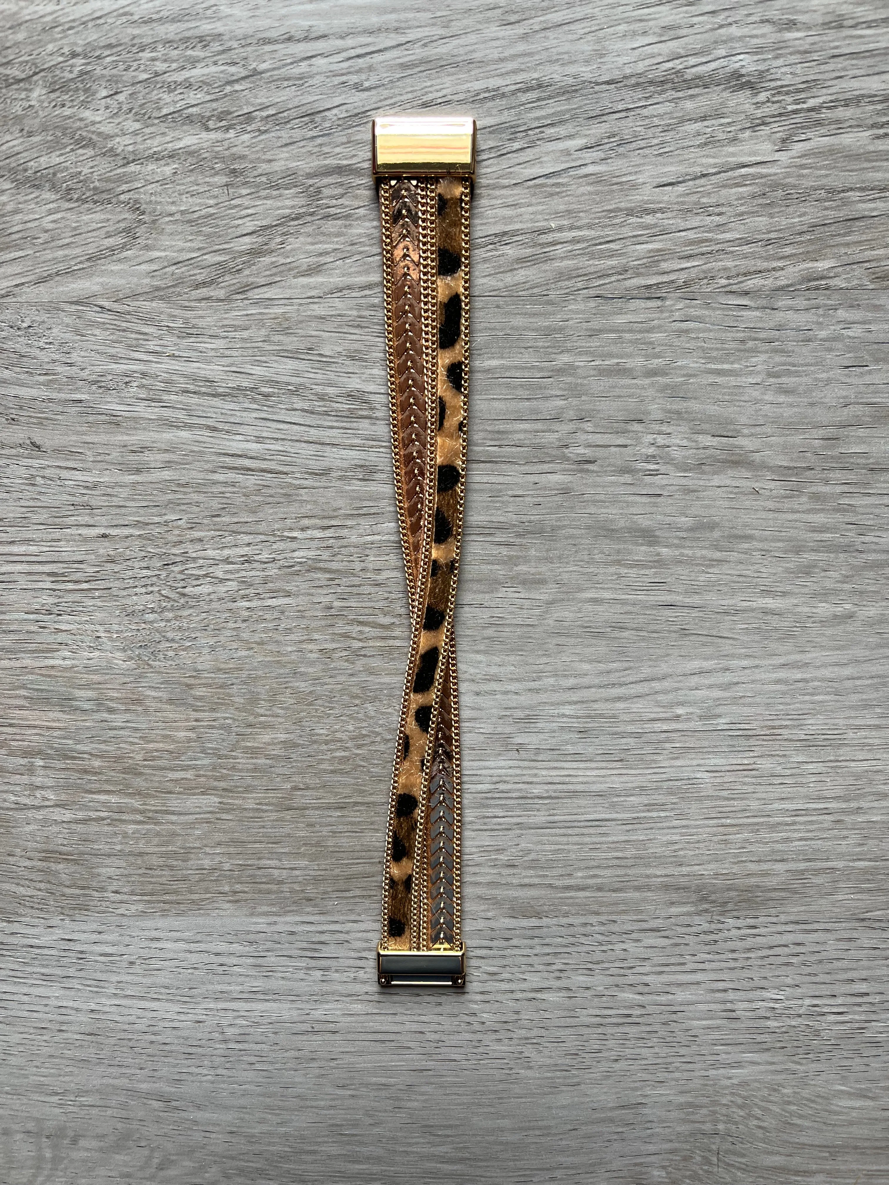 Boho Strappy Leopard Bracelet