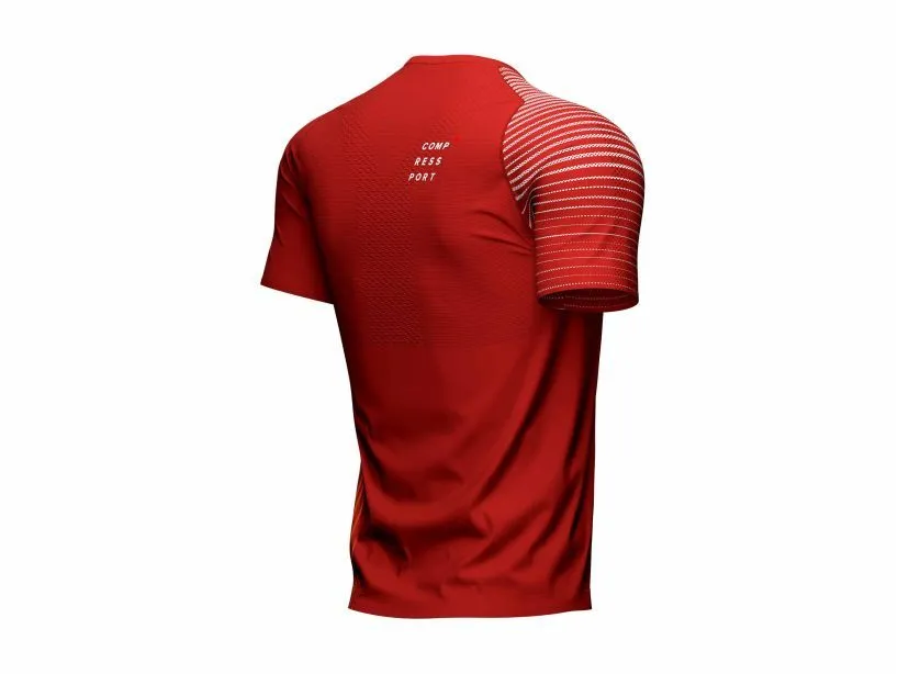 Compressport Men's Performance SS T-Shirt SPD Apple/DK Cheddar - AM00127B_309