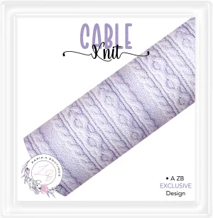 ⋅ Cozy Cable Knits ⋅ Premium Exclusive Vegan Faux Leather