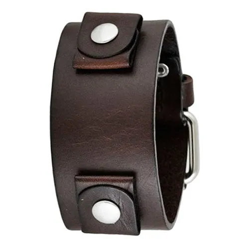 Dark Brown Leather Ladies Cuff GB-D