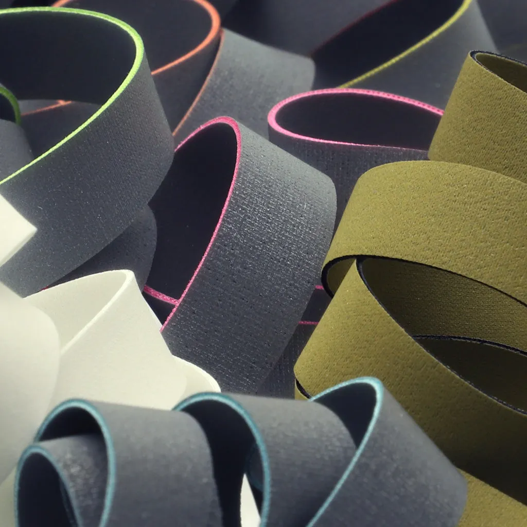 Double-Face Reflect Stretch Tape #118 Silver Reflector & Acid Yellow