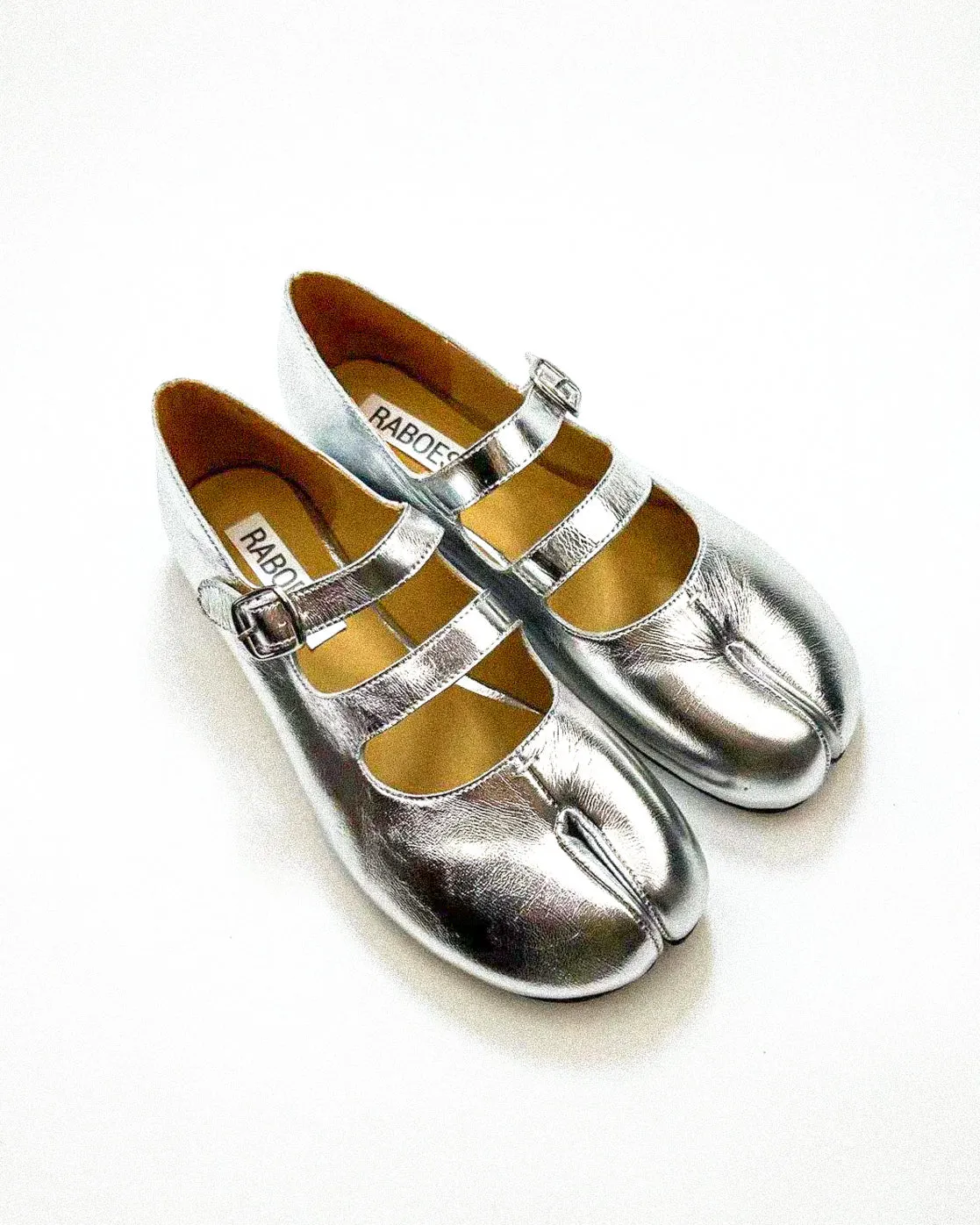 Double Straps Tabi Ballet Flats