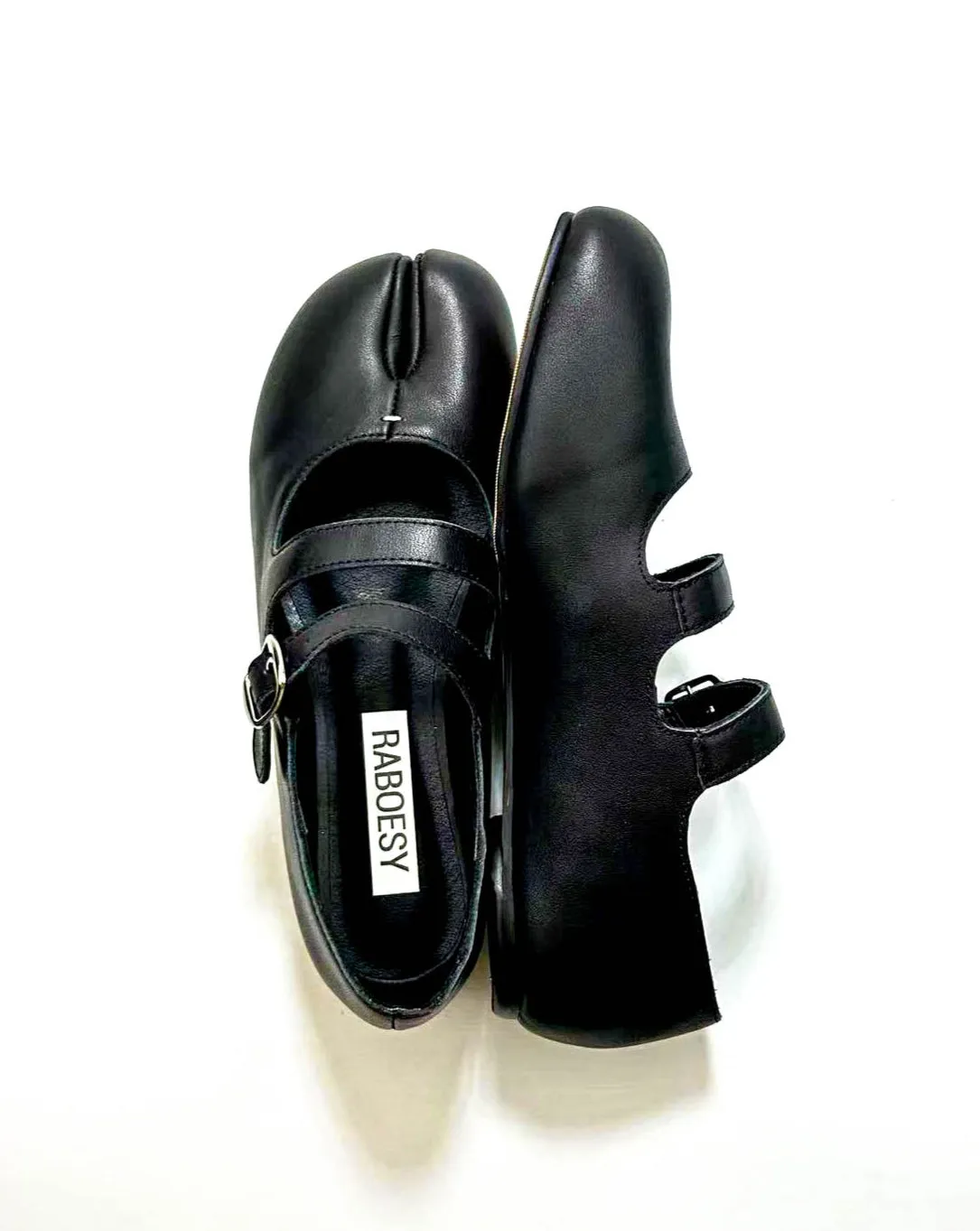 Double Straps Tabi Ballet Flats