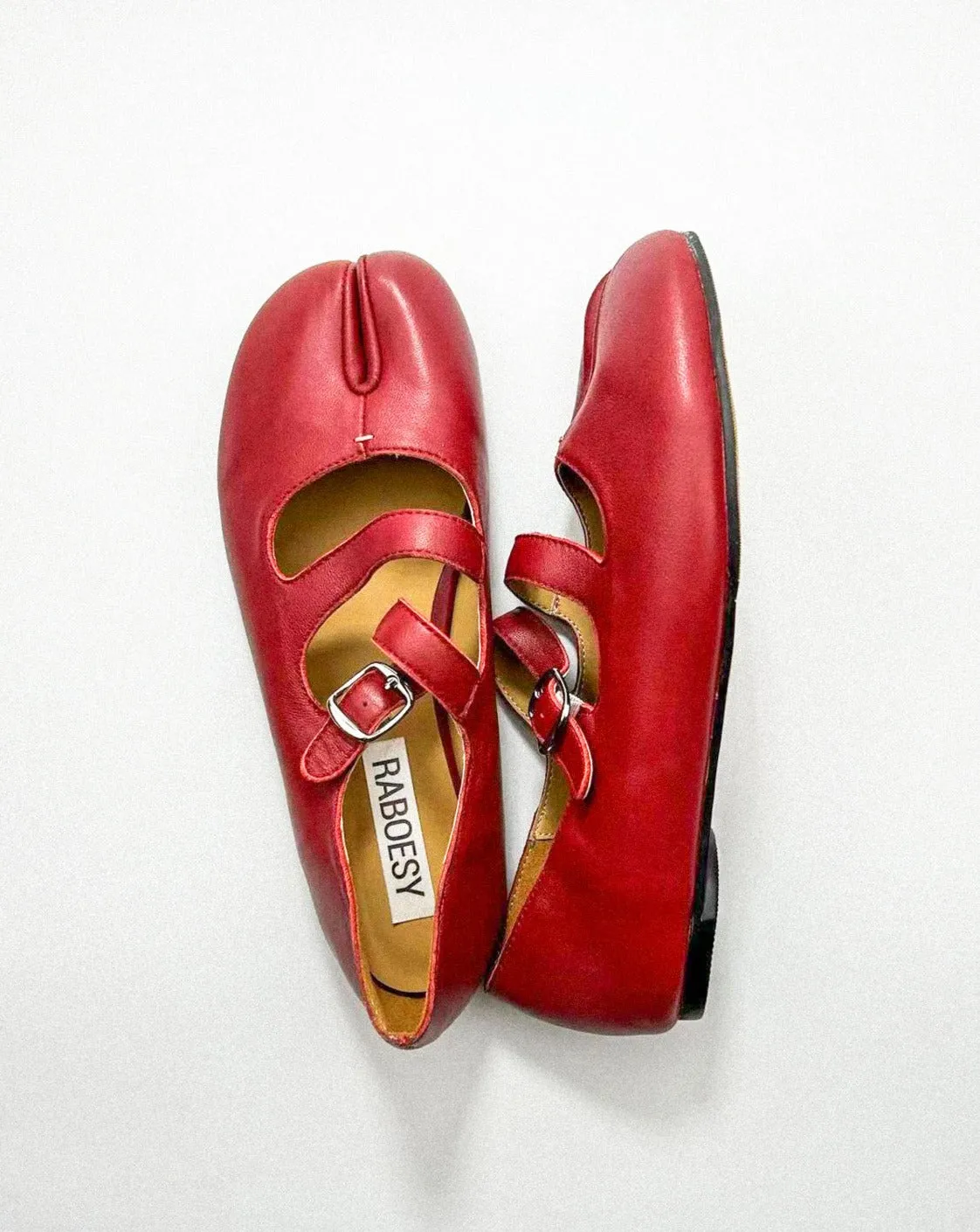 Double Straps Tabi Ballet Flats