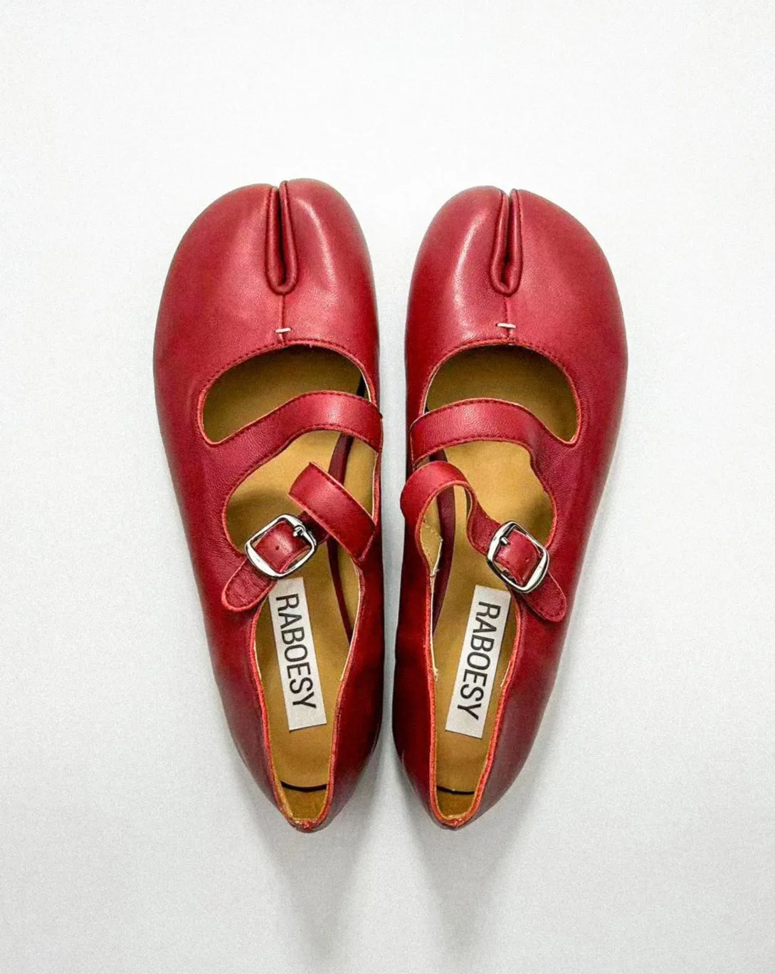 Double Straps Tabi Ballet Flats