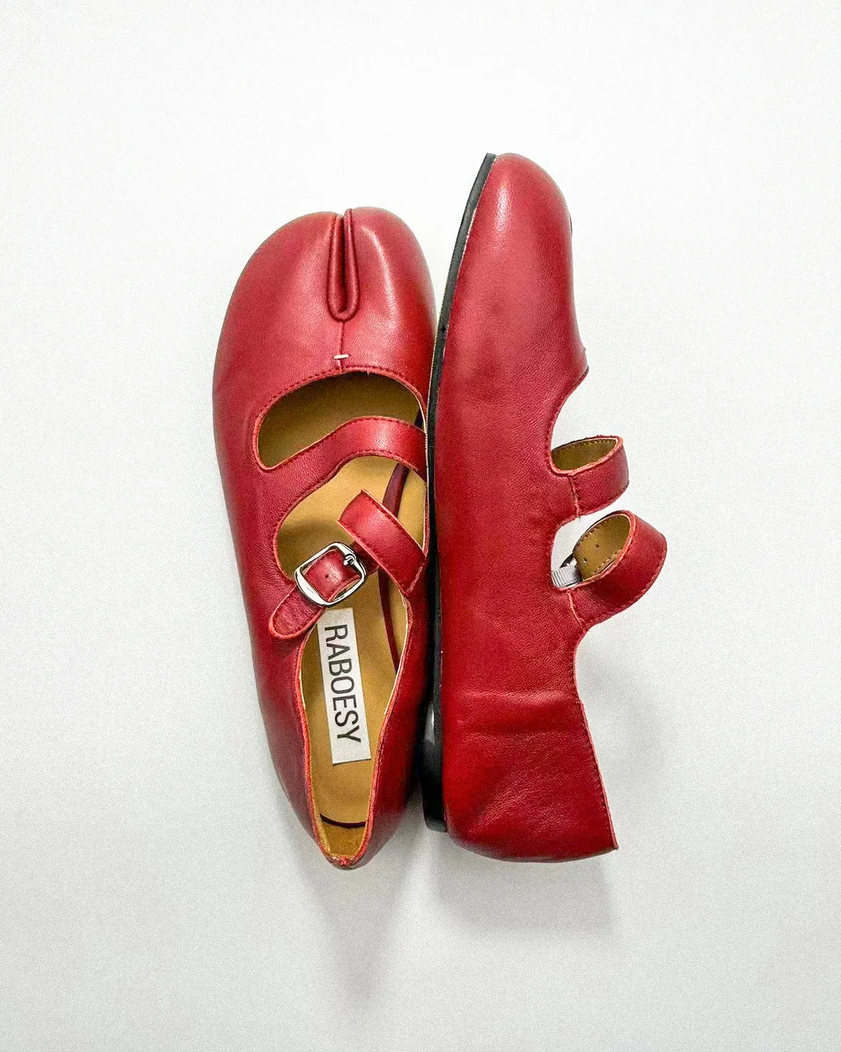 Double Straps Tabi Ballet Flats
