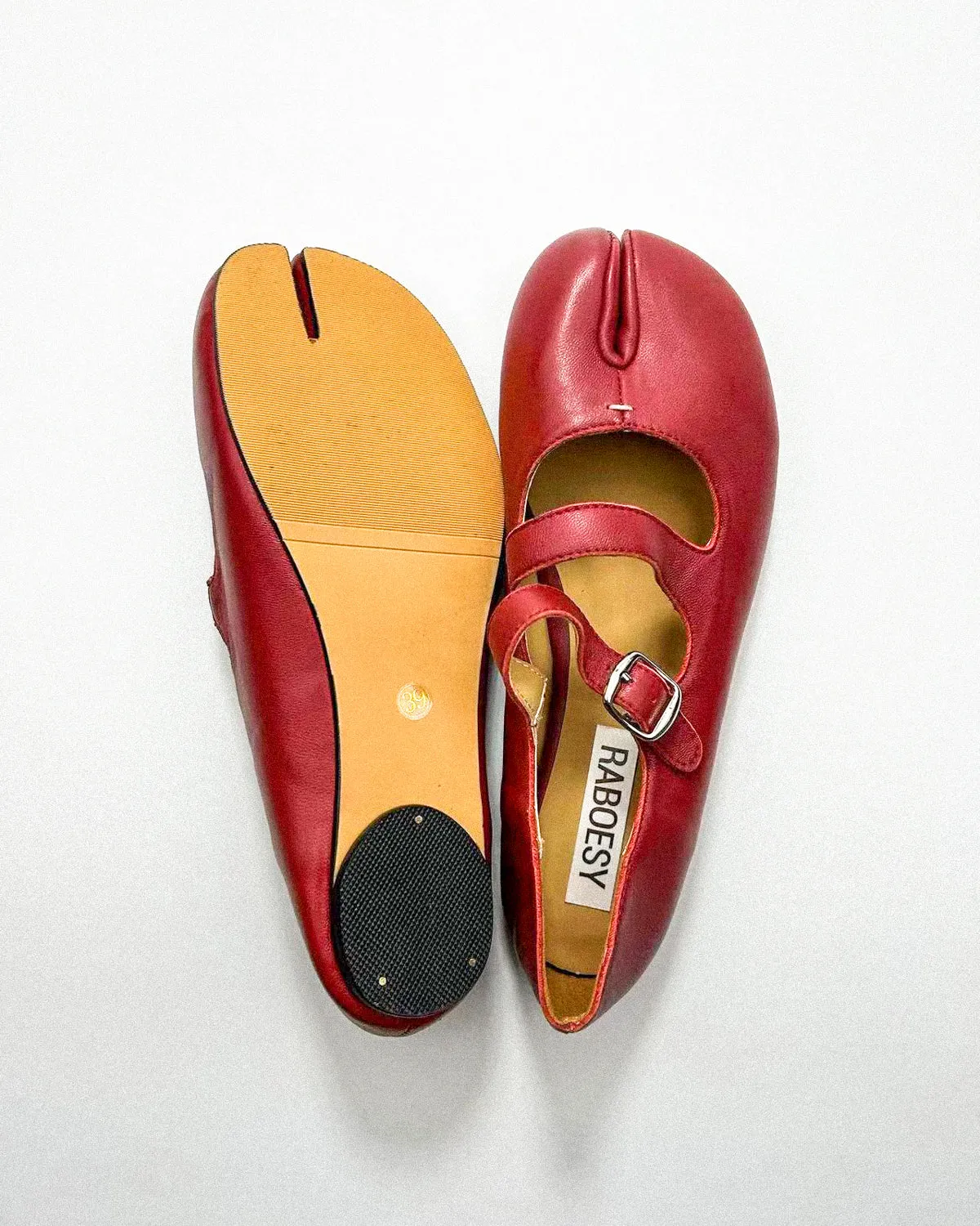 Double Straps Tabi Ballet Flats
