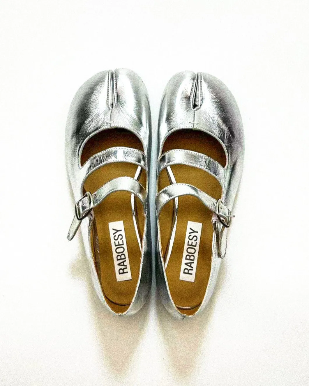 Double Straps Tabi Ballet Flats