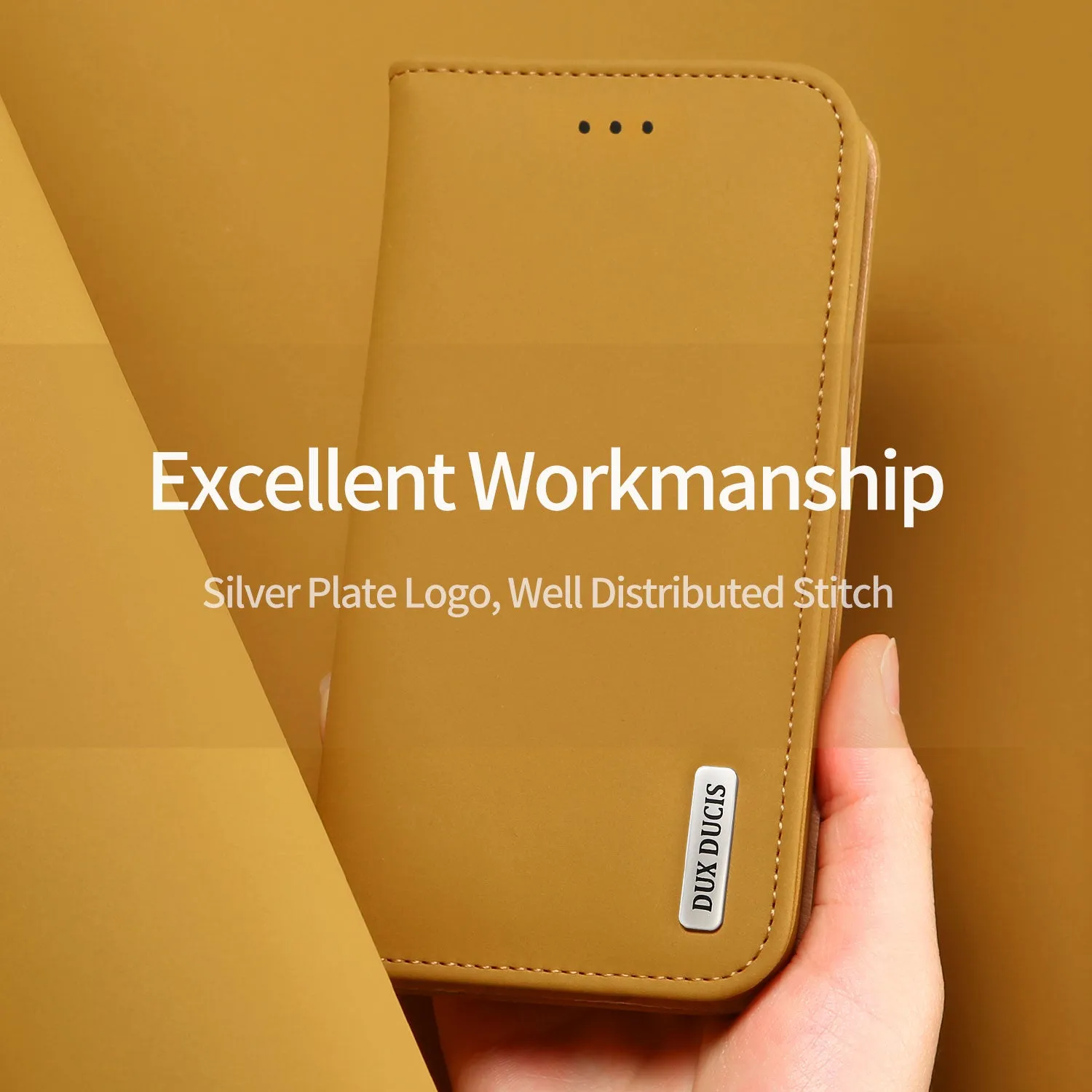 DUX DUCIS For Samsung NOTE 10 PLUS Luxury Genuine Leather Magnetic Flip Cover Full Protective Case with Bracket Card Slot red