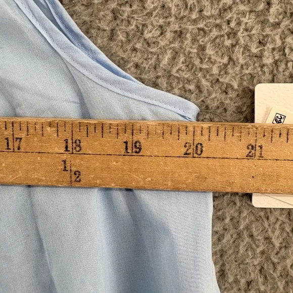 Eileen West Poetic Ballet Cotton Short Nightgown Sleeveless Blue Size Small NWT