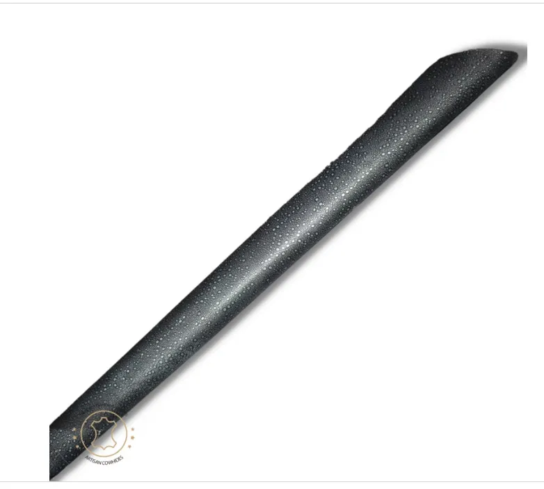 Embossed Leather Rain Drops Black Silver: Leather 3 - 3.5 oz. | 1.4 - 1.6 mm - Leather for Projects - RainDrops