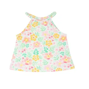 Fantasy Flower Bamboo Strappy Tank