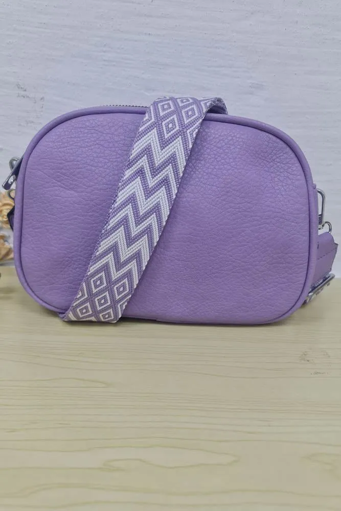Faux Leather Crossbody Bag