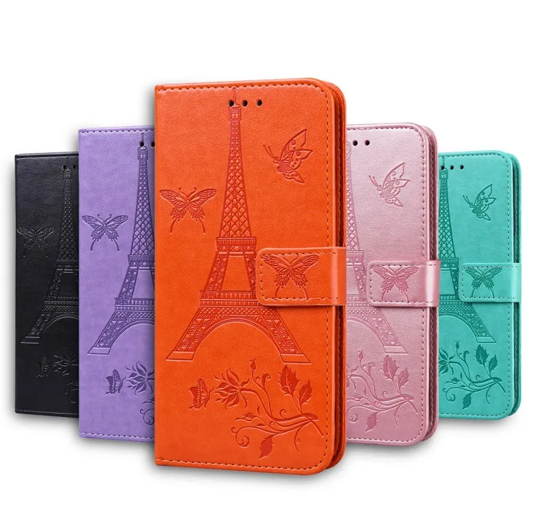 For iPhone12 iPhone12Pro 6.1 Inches Leather Case Flip Cover Card Slots Stand Bag Pink