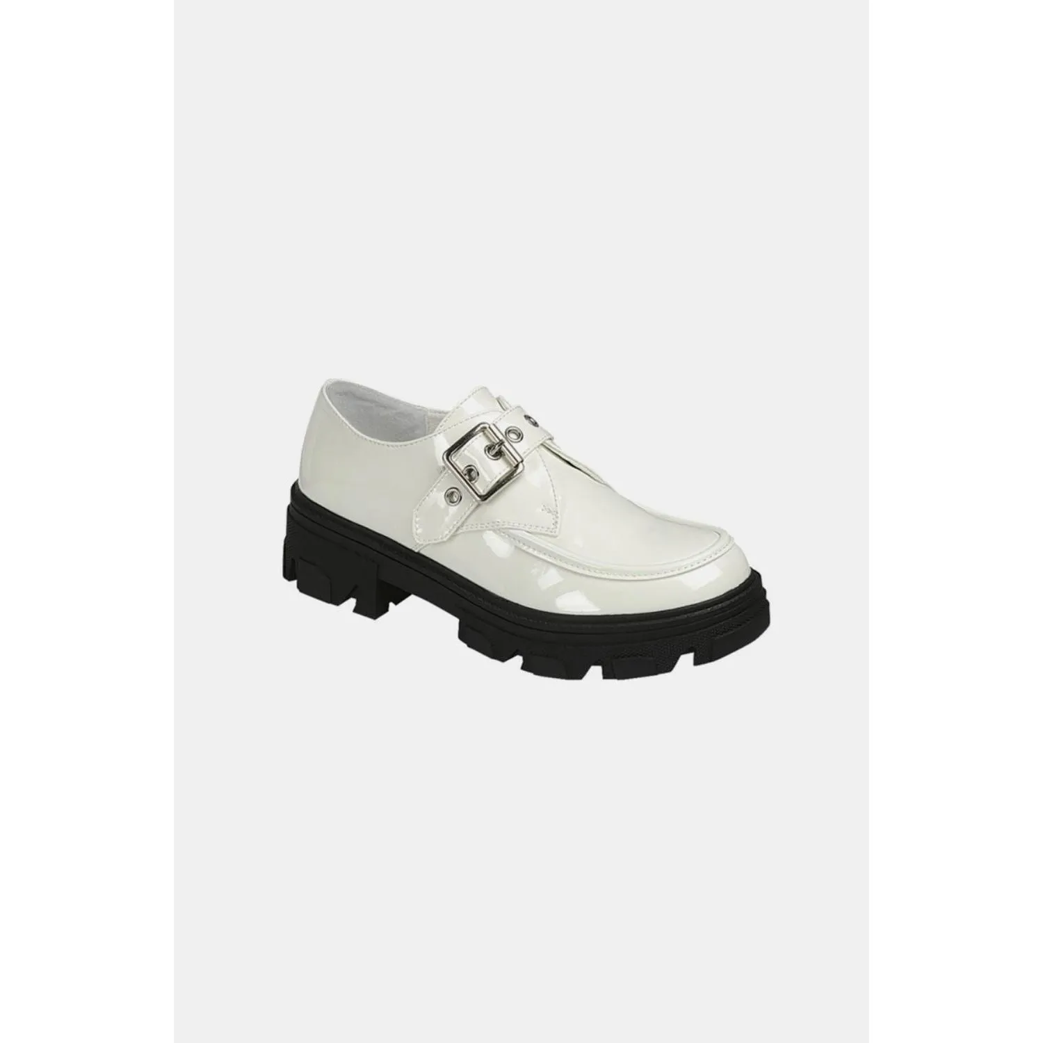Forever Link Buckled Platform Lug Sole Loafers