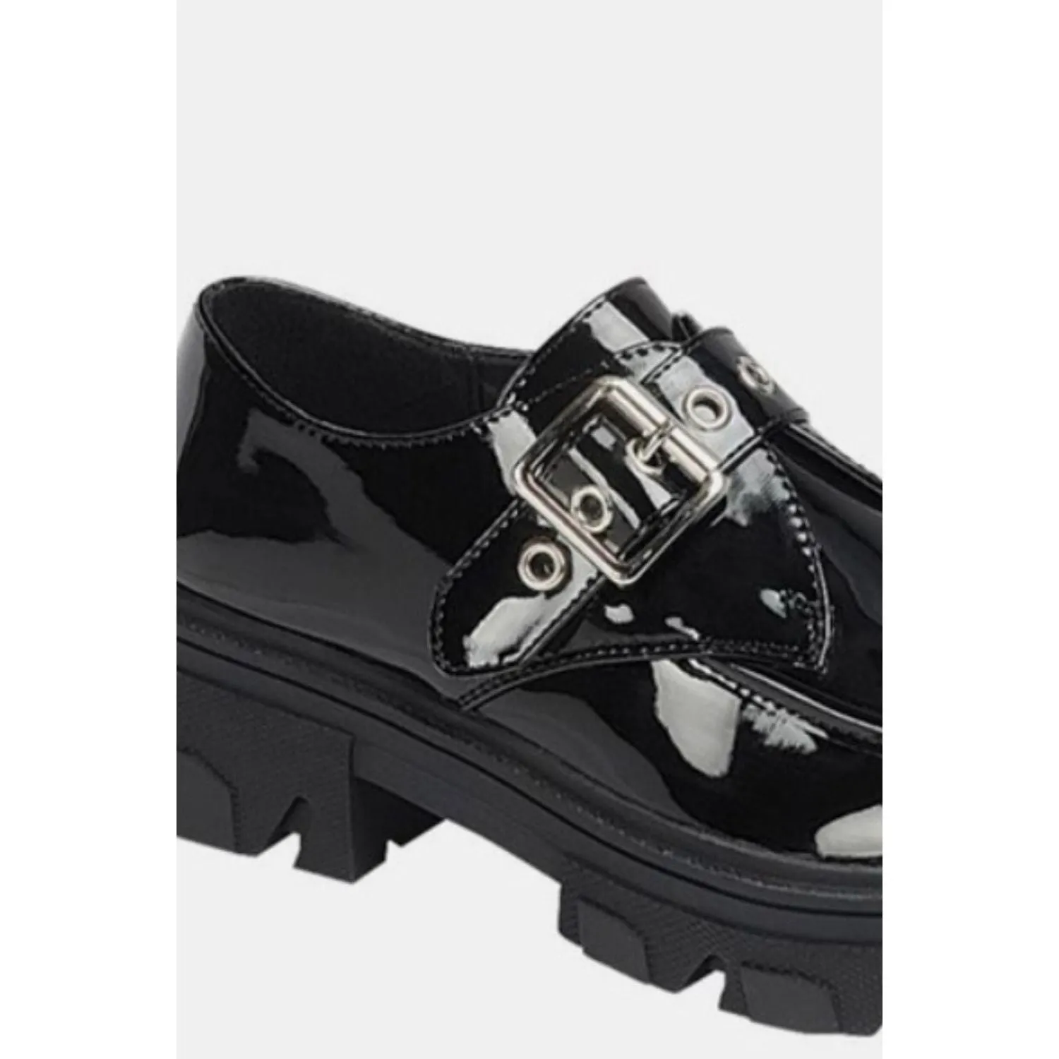 Forever Link Buckled Platform Lug Sole Loafers