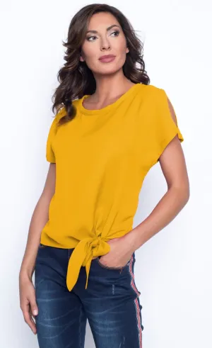 Frank Lyman Marigold Woven Top