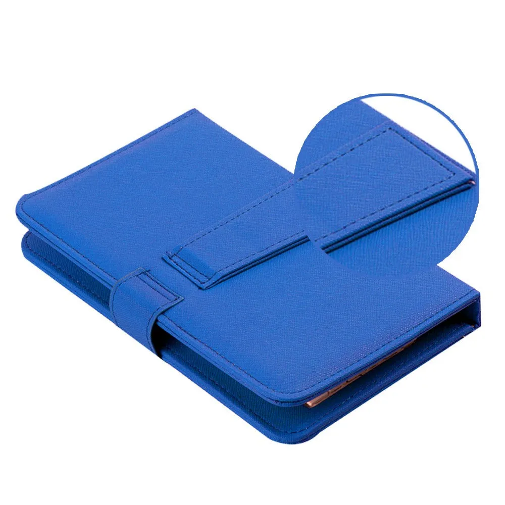 General Wired Keyboard Flip Holster Case for Andriod Mobile Phone 4.8-6.0"" blue