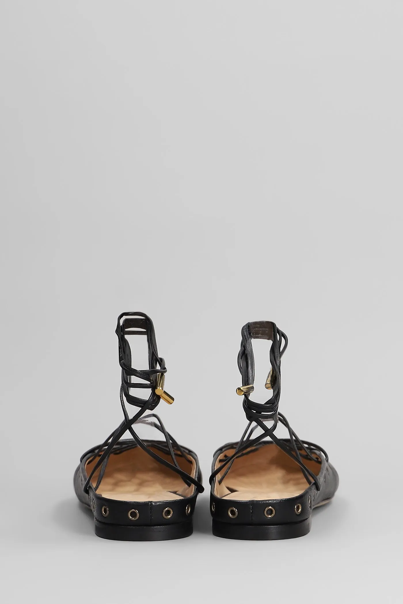 Ghillies Ballet flats in black leather