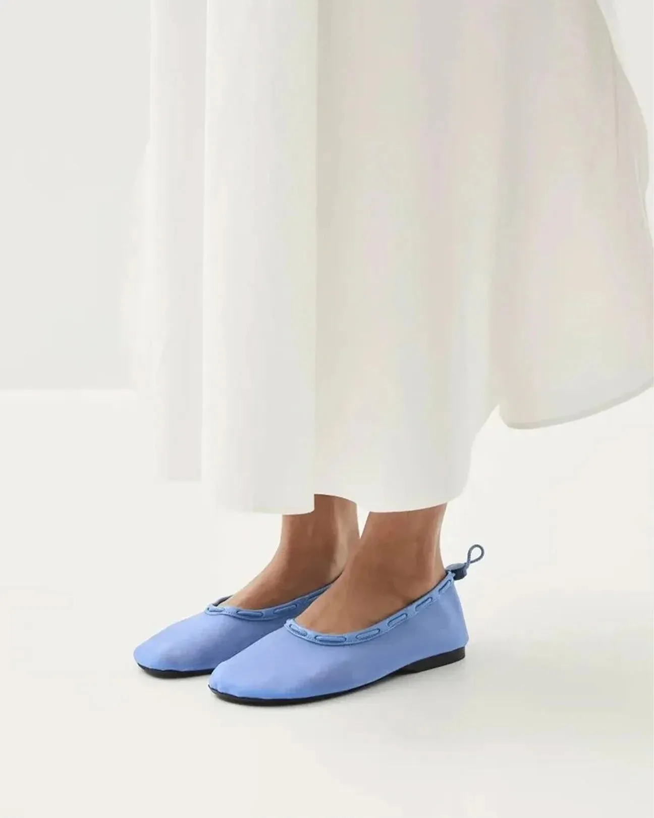 Gill Mesh Ballet Flats in Blue